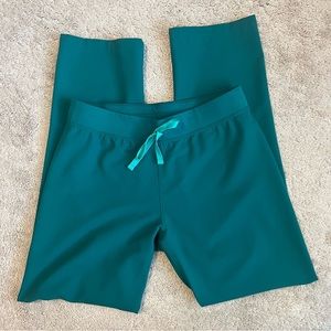 FIGS HUNTER GREEN LIVINGSTON SCRUB PANTS